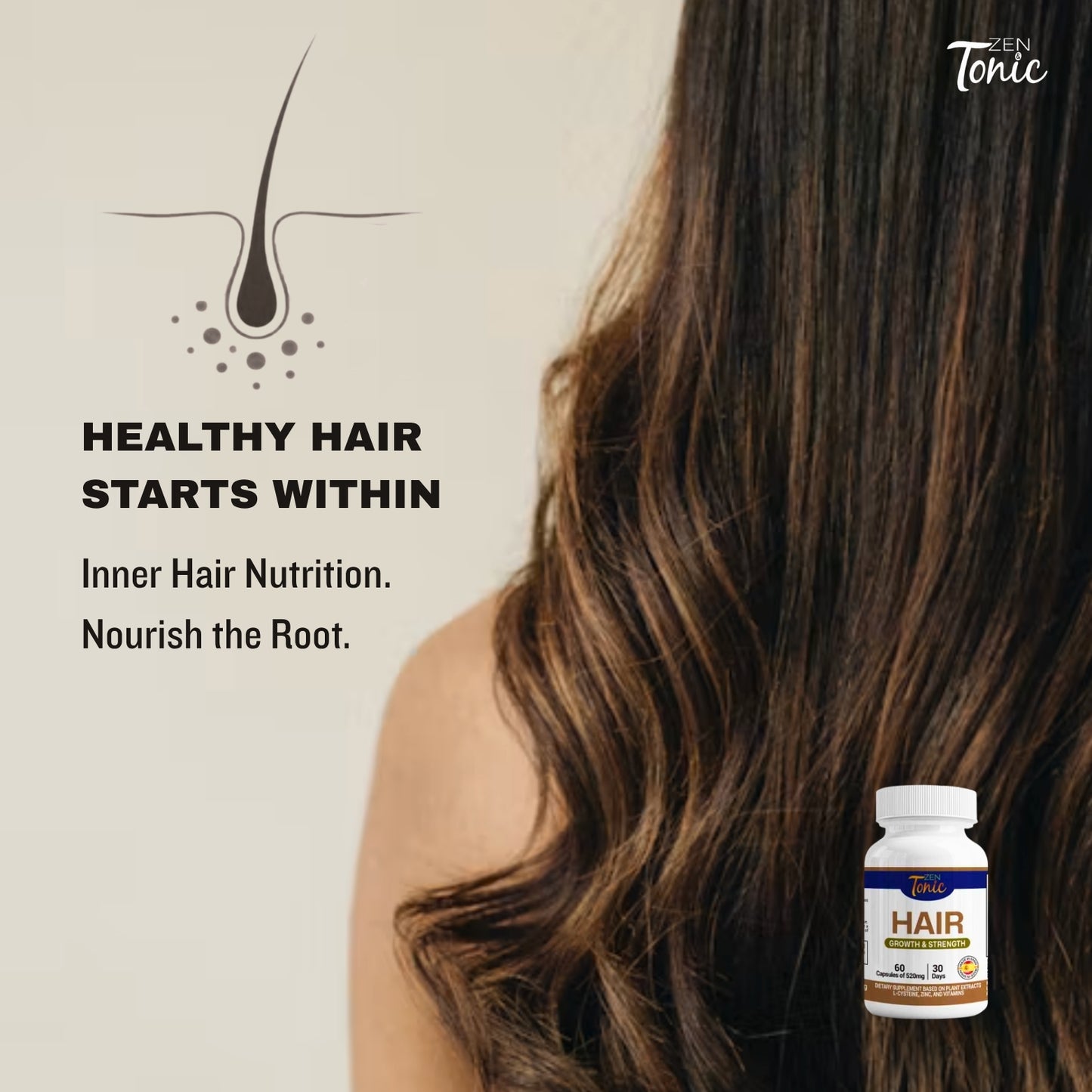 Hair Growth & Strength – Biotin + Multi-Vitamins