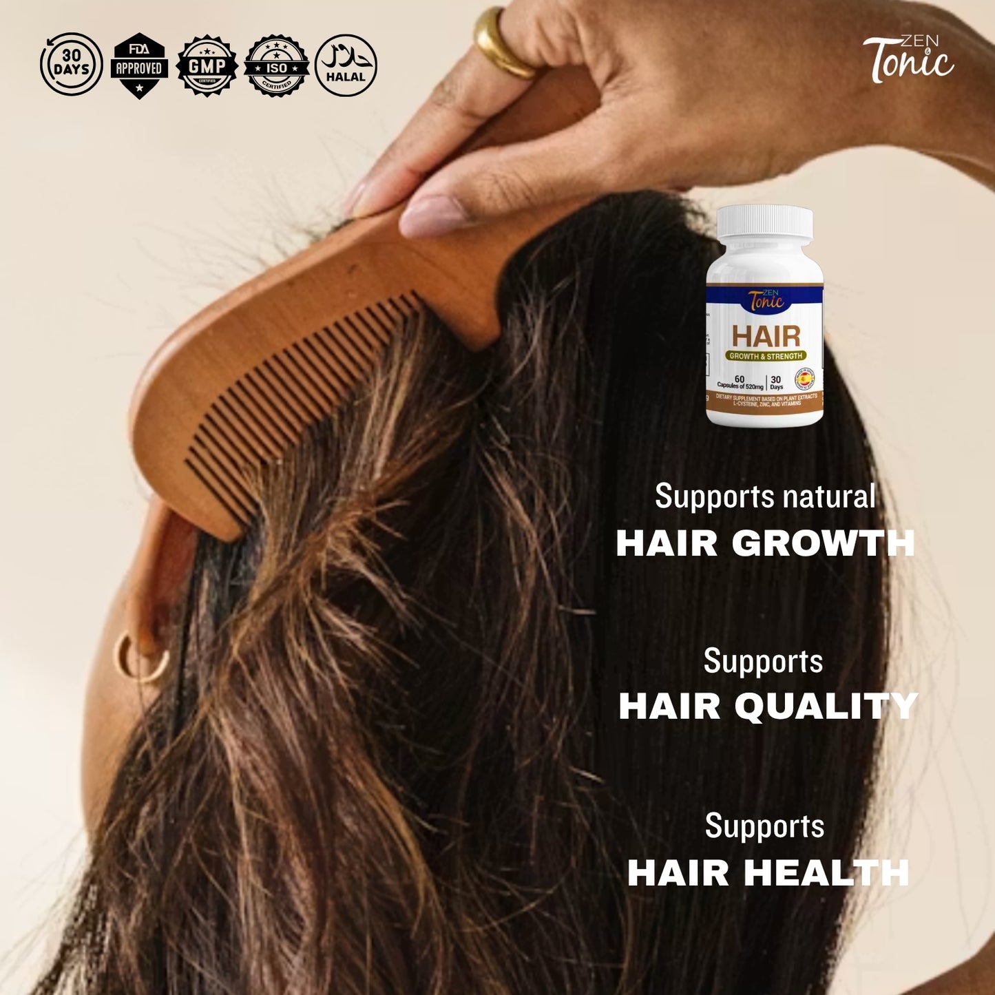 Hair Growth & Strength – Biotin + Multi-Vitamins