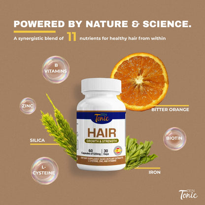 Hair Growth & Strength – Biotin + Multi-Vitamins