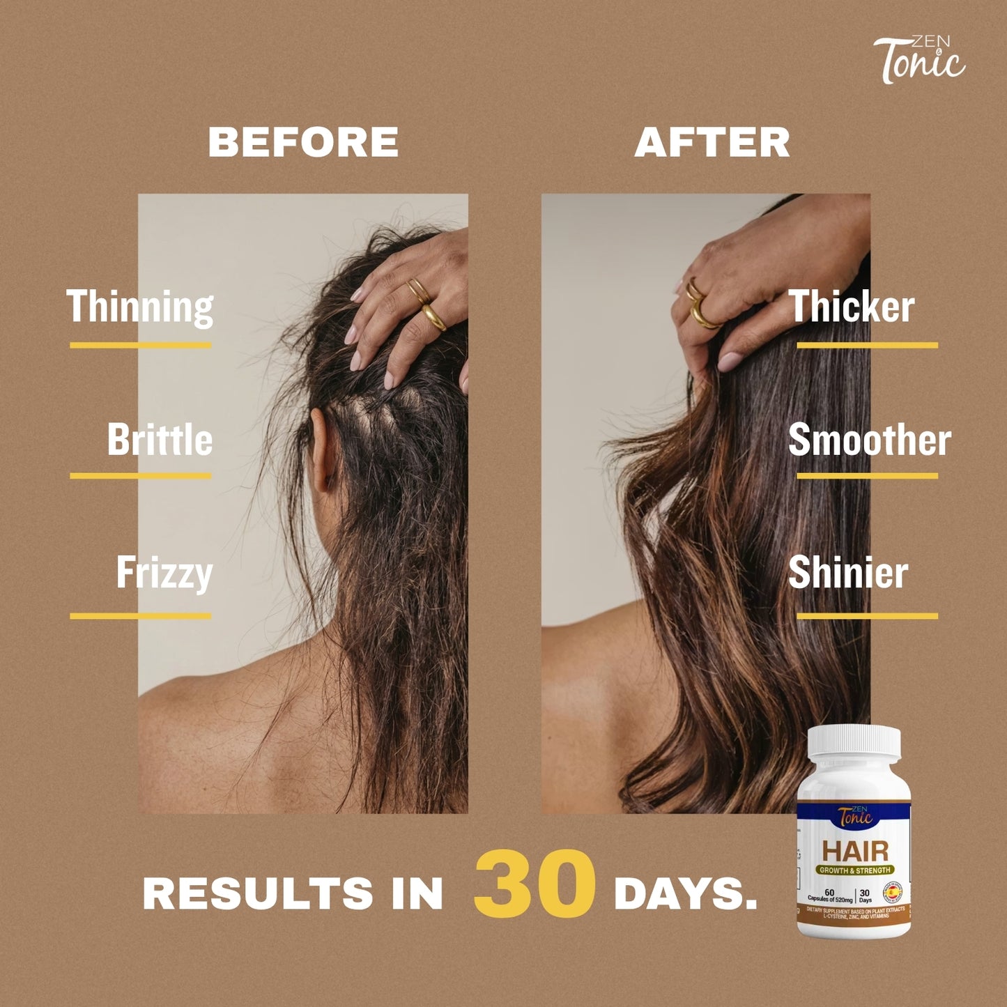 Hair Growth & Strength – Biotin + Multi-Vitamins