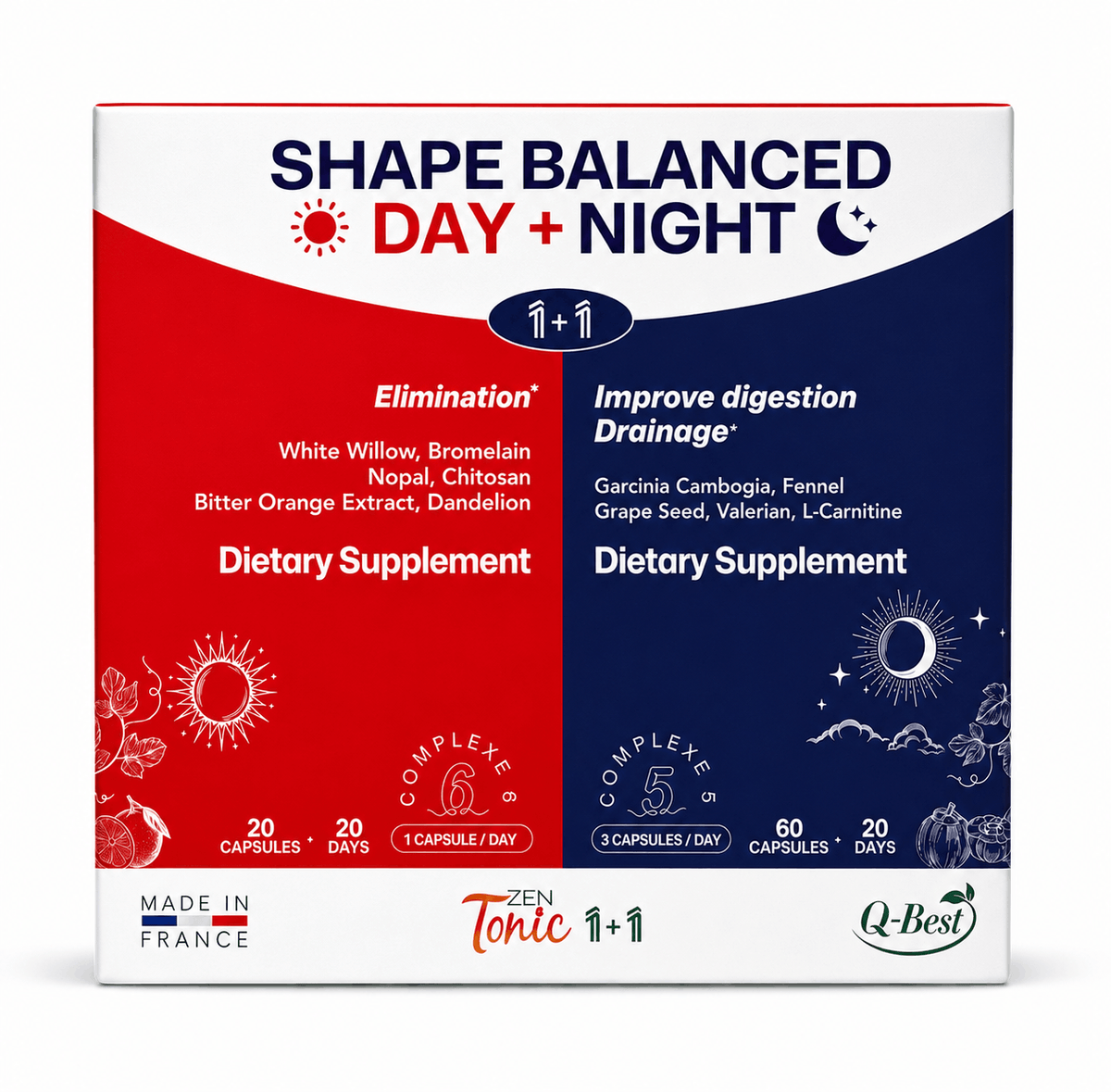 Shape Balanced Day + Night | Appetite Control & Detox Support