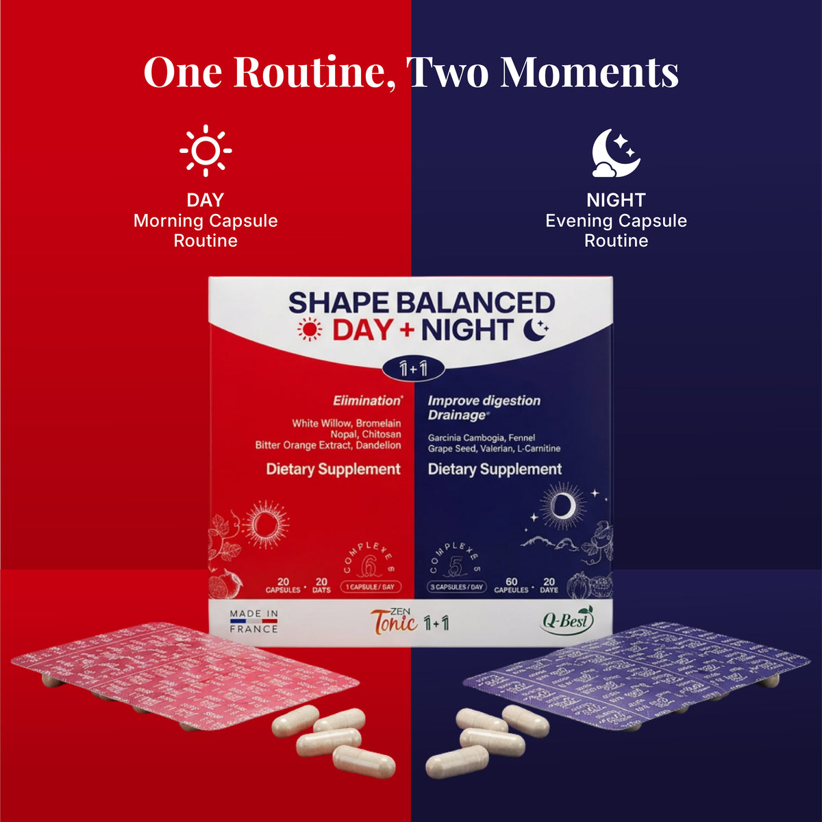 Shape Balanced Day + Night | Appetite Control & Detox Support